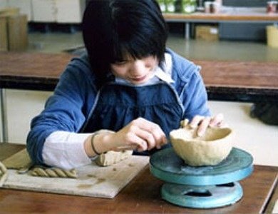 手ひねり体験の写真です。