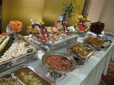 宴会ビュッフェの写真をもう一カット。