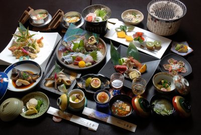 グレードアップ料理 ふたり旅（一例）の料理です。