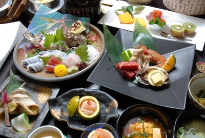 グレードアップ料理 ふたり旅（一例）の料理です。