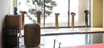 金子信彦さんのオブジェ展示写真です。